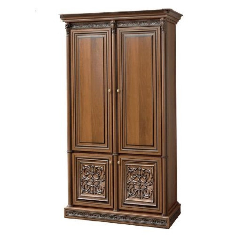 Шафа дводверна розпашна в спальню з ДСП/МДФ Тоскана-Нова Скай, фото 1