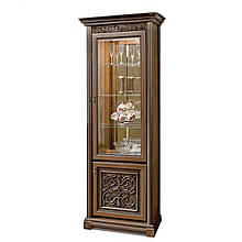 Вітрина однодверна Вар.1 у вітальню ДСП/МДФ Тоскана Скай