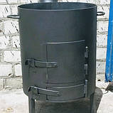 Печка для казана с поддувалом в диаметре 550мм из металла 3мм, фото 2