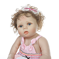 Кукла реборн Эмилия 53 см полностью виниловая Reborn doll