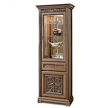 Вітрина однодверна Вар.2 у вітальню ДСП/МДФ Тоскана Скай