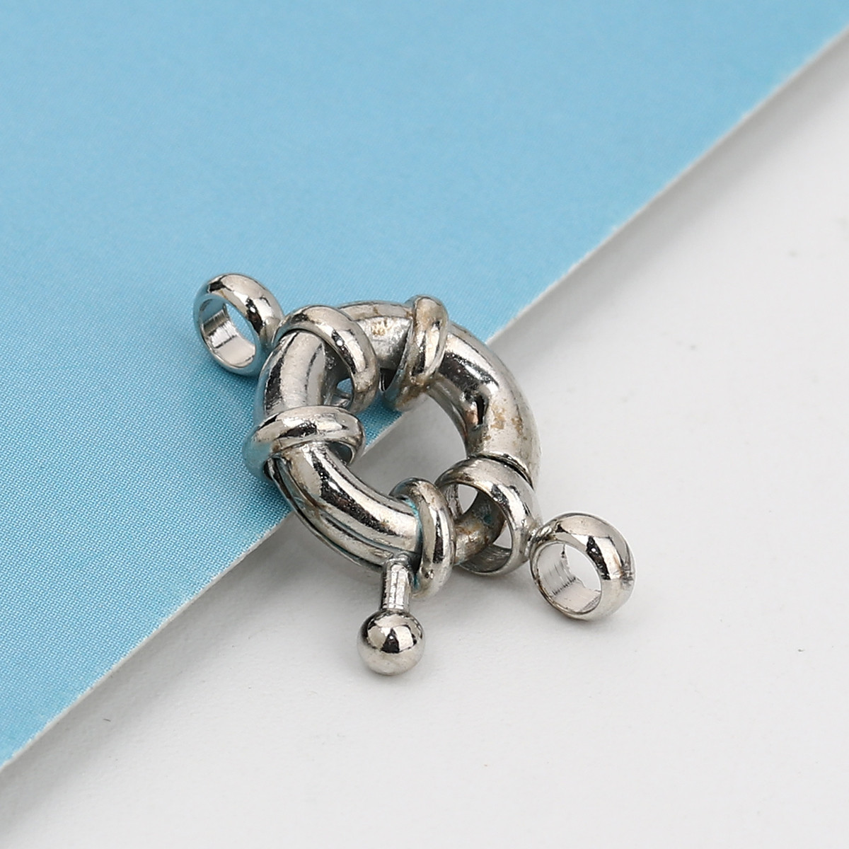 Карабін Круглий, Колір: Метал, Матеріал: мідь , 20 мм x 15 мм