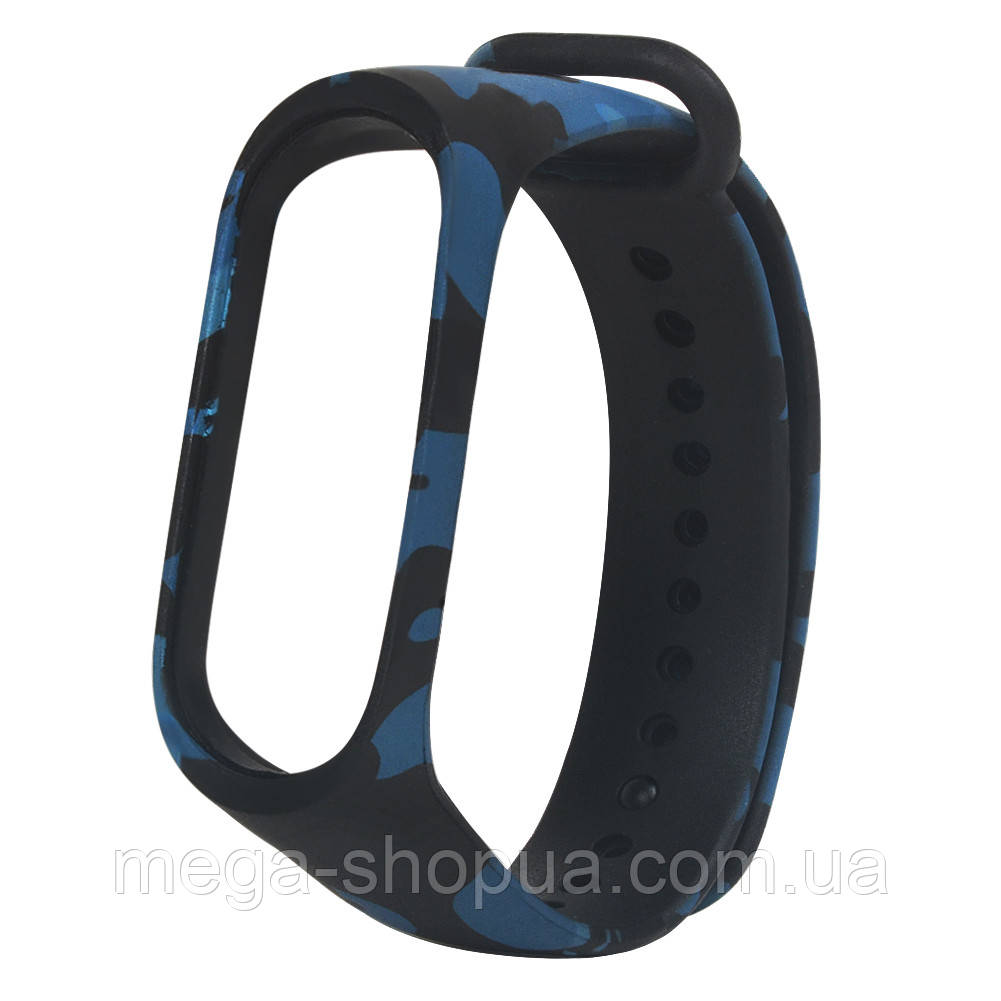 Силіконовий ремінець для фітнес браслета трекера Xiaomi Mi Band M4 Камуфляж 1