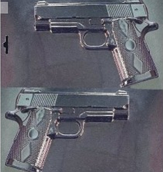 Форма пластикова для шоколаду Пістолет 3D