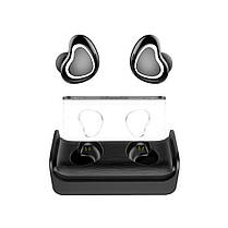 Бездротові навушники Bluetooth HBQ TWS-7 Сердечка Black (882360), фото 3
