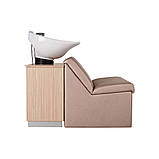 Перукарська мийка з кріслом Mali 1/2 для салонів краси VM-2010, фото 3