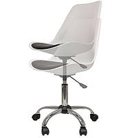 Стілець Milan Office сірий 10 на коліщатках з регулюванням висоти, дизайн Charles Eames у стилі лофт, фото 2