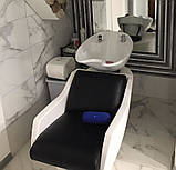 Перукарська мийка з кріслом Техно компактна крісло мийка перукаря для салону краси VM2015, фото 9