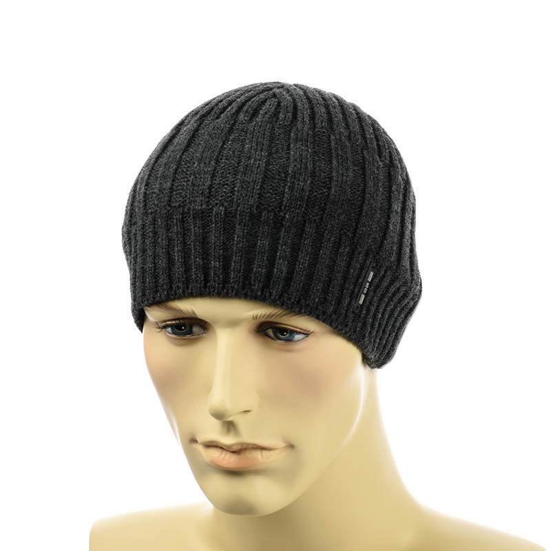 Чоловіча шапка 1*3*1 темно-сірий