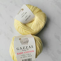 Gazzal Baby Cotton колір лимонний 3413