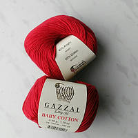 Gazzal Baby Cotton колір рубін 3439