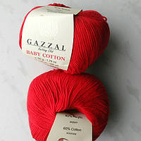 Gazzal Baby Cotton цвет красный 3443