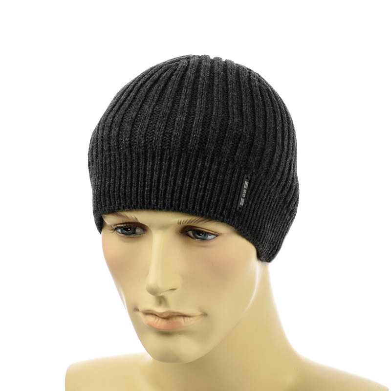 Чоловіча шапка 1*2 темно-сірий