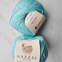 Gazzal Baby Cotton цвет голубая бирюза 3451