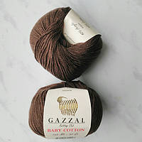 Gazzal Baby Cotton колір шоколад 3436