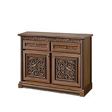 Комод дводверний 1,37 у вітальню ДСП/МДФ Тоскана Скай