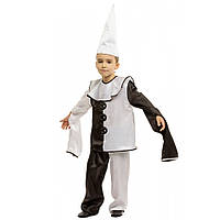 Дитячий новорічний костюм П'єро для хлопчиків 5,6,7,8 років