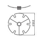 Полиця для келихів (антична бронза) ST310, фото 2