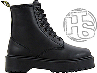 Женские ботинки Dr.Martens Jadon Mono Total Black Boots (с мехом)