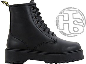 Жіночі черевики Dr.Martens Jadon Mono Total Black Boots (с мехом)