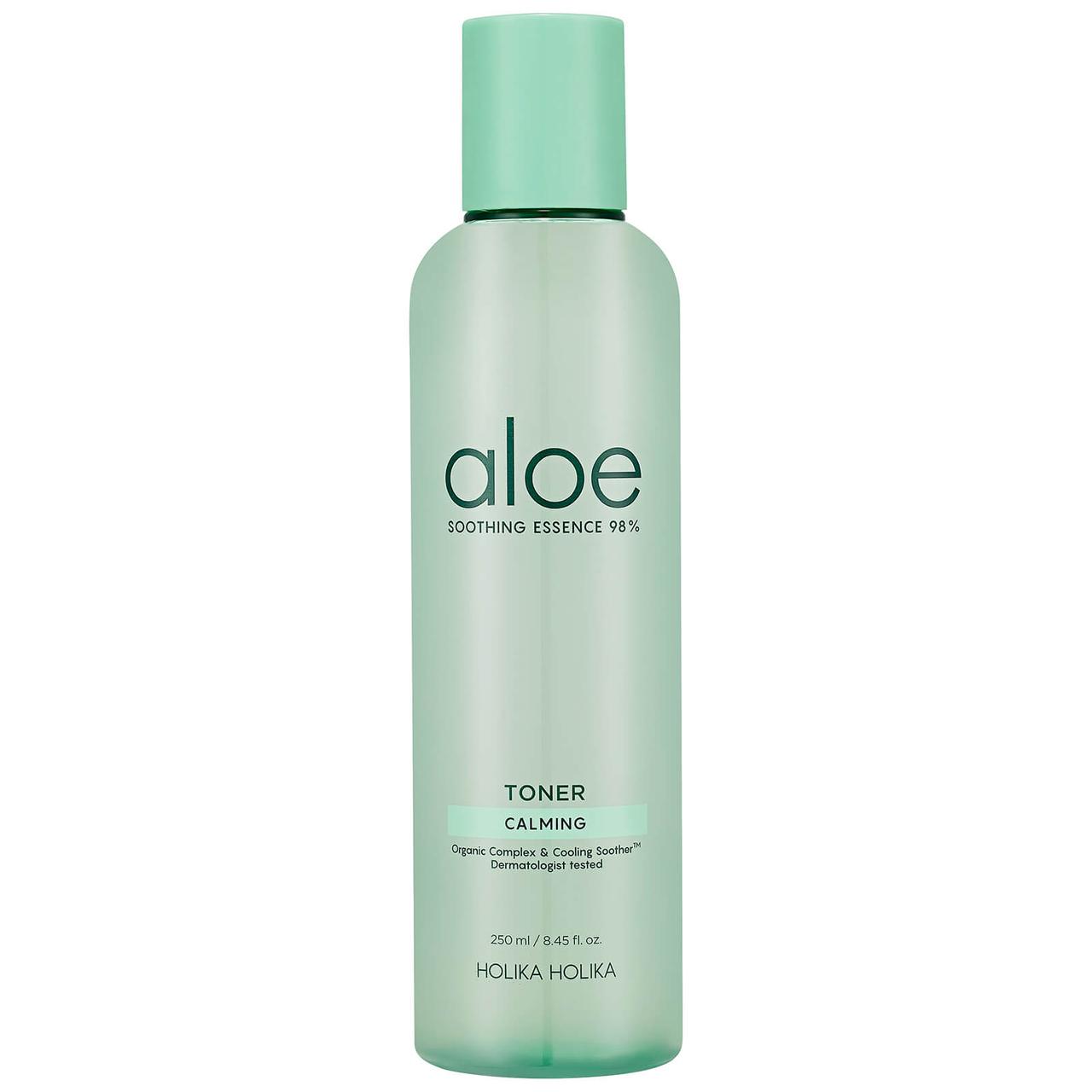 Зволожуючий заспокійливий тонер Holika Holika Aloe Soothing Essence 98% Juicy Toner 250 мл (8806334383794), фото 1