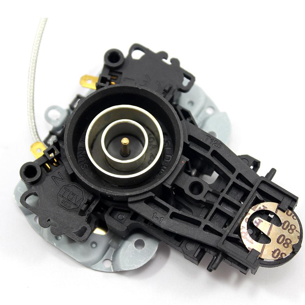 Термостат з контактною групою для чайника (250V, 10A) з кнопкою та дротом - запчастини для чайників, термопотів Sunlight, фото 1