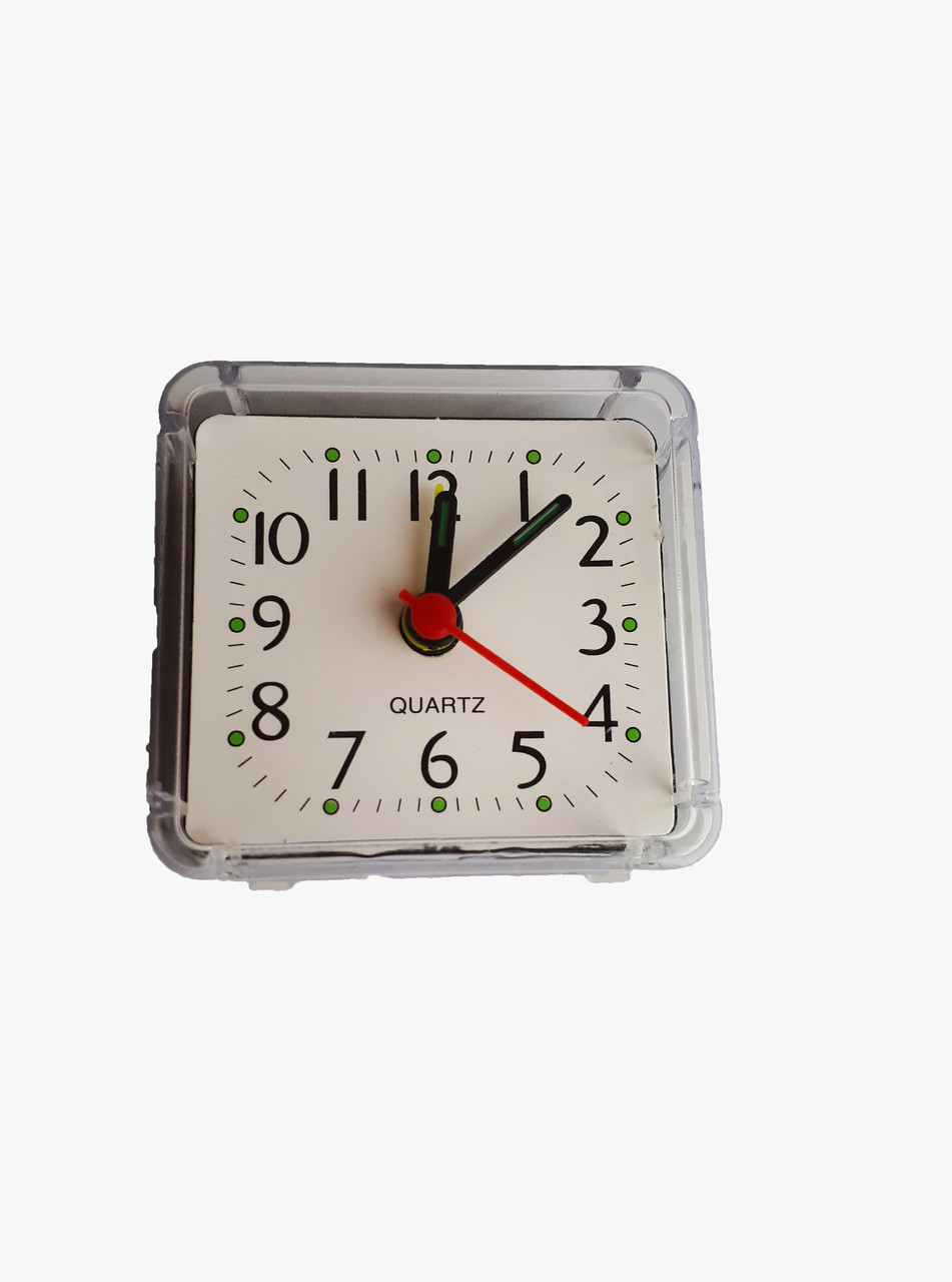 Будильник кварцовий Abeer Кубик Білий, фото 1