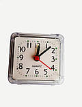 Будильник кварцовий Abeer Кубик Білий, фото 4