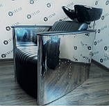 Перукарська мийка Infinity Lux Крісло-мийка для перукарських салонів краси, мийка для барбершопу, фото 7