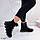 36 р. Ботинки женские зимние черные замшевые на низком ходу, из натуральной замши, натуральная замша, фото 4