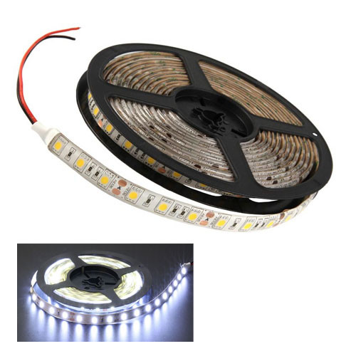 5 м стрічка світлодіодна, 300x 5050 SMD LED, біла