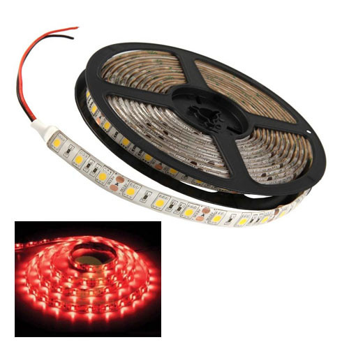 5 м стрічка світлодіодна, 300x 5050 SMD LED, червона
