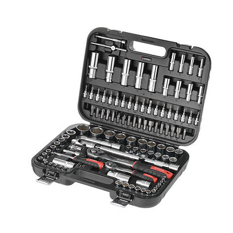 Набір інструментів 110 од. STORM, 1/2", 1/4", Сг-V INTERTOOL ET-8110, фото 1