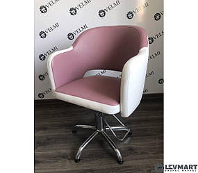 Крісло перукарське MONIKA для клієнтів перукаря механізм підйому гідравліка (Польща) мод.VM821