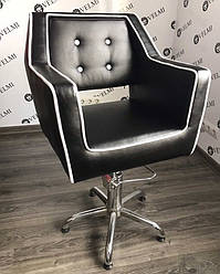 Крісла для стрижки перукарське гідравлічне для салону краси Askold широке крісло VM829