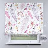 Римська фото штора Пір'ячко. Безкоштовна доставка. Інд.розмір. Гарантія. Арт. 15-05-28, фото 2