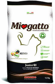 Miogatto Junior 0.1 корм для кошенят КУРИЦА, 10 кг