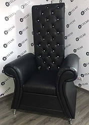 Крісло-Трон для педикюру "ТРОН IMPERIA" крісло педикюрне велике в стразах VM24/3