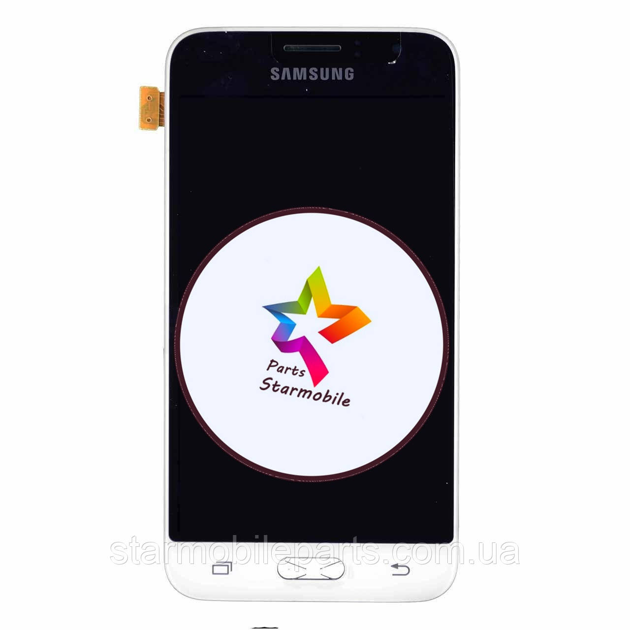 Дисплей Samsung J1 2016/моделі j120 + сенсор білий, GH97-18224A OLED, фото 1