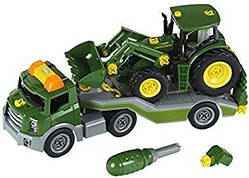 *Машинка конструктор Евакуатор з тректором John Deere Klein 3908