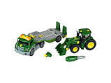 *Машинка конструктор Евакуатор з тректором John Deere Klein 3908, фото 3