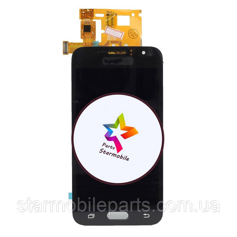 Дисплей Samsung J1 2016/J120 + сенсор чорний, Incell, фото 1