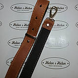 Ремінь сумки з натуральної шкіри 130*2,5. Колір "Рудий"., фото 2