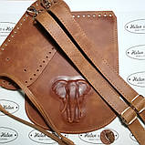 Клапан для рюкзака "Слон". Колір "Рудий"., фото 5