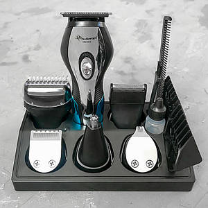 Машинка для стрижки GEMEI GM-562 11 в 1 - Бездротова акумуляторна машинка, тример, бритва