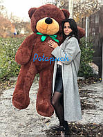 Великий плюшевий ведмедик Рафаль 160 см шоколадний