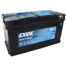 Акумулятор автомобільний EXIDE AGM 95 Ah (R+) (850А) EK950
