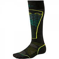 Термоноски Smartwool Men's PhD Ski Light Pattern Socks Charcoal/Alpine Green, XL / 46-49