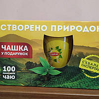 Чай Lipton Yellowizetea набір 100 пак. + чашка