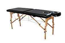 Стіл для масажу складаний з натурального дерева 60 см (Чорний, Фіолетовий, Синій)